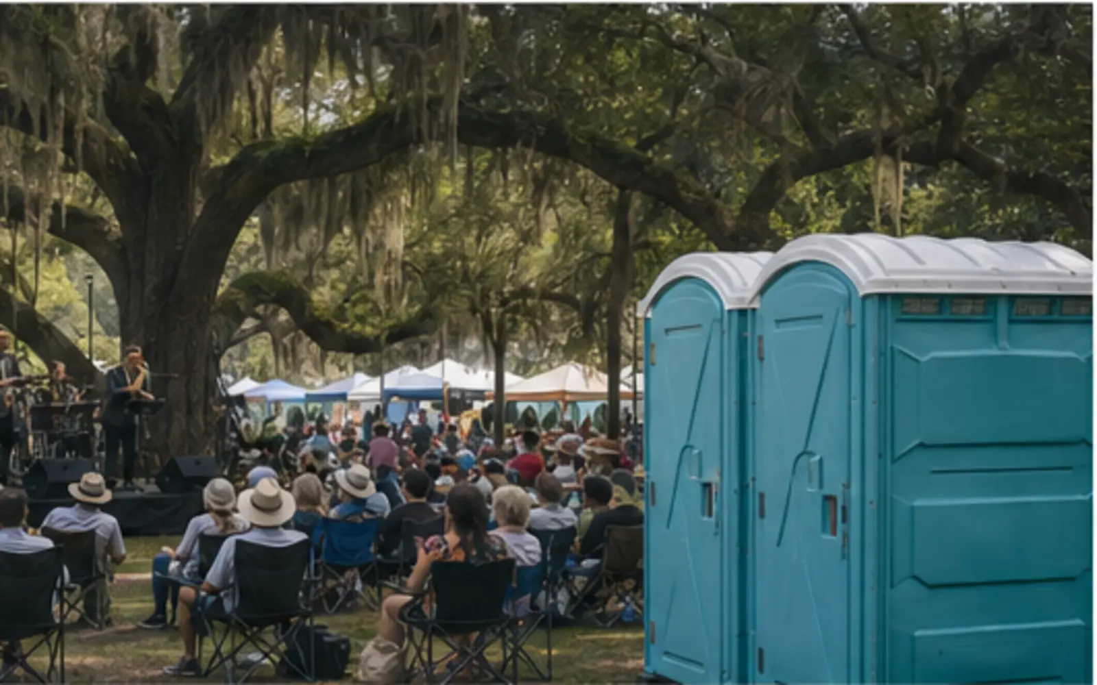 Outdoor event portable restroom planning example for Bremerton, Washington