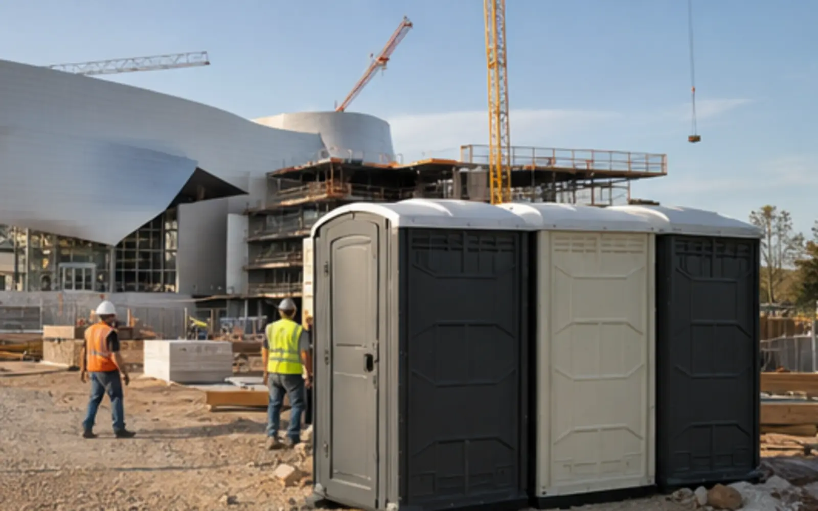 Construction-site portable toilet planning example for Everett, Washington