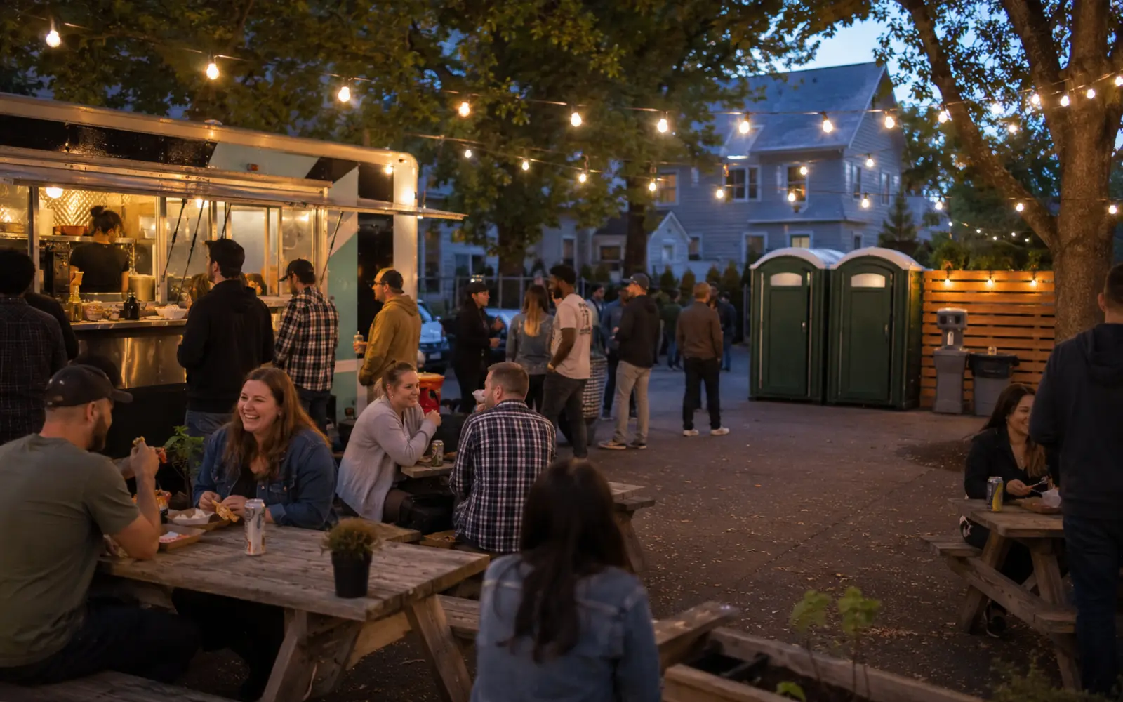 Outdoor event portable restroom planning example for Renton, Washington
