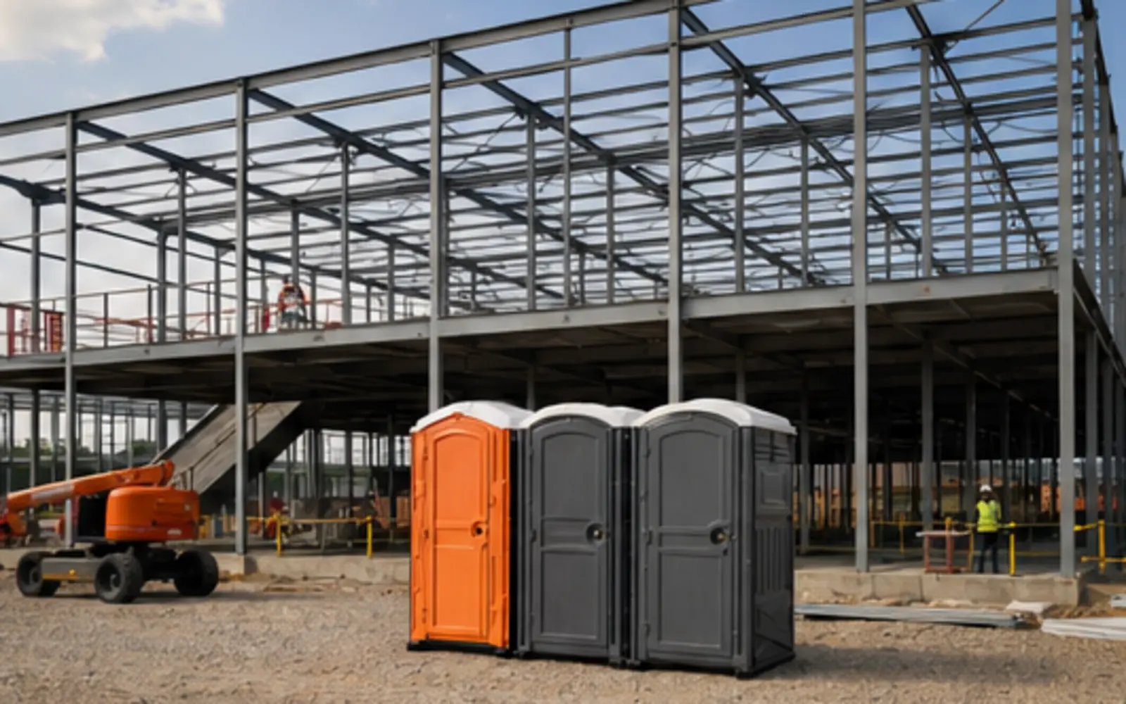 Construction-site portable toilet planning example for Spokane Valley, Washington