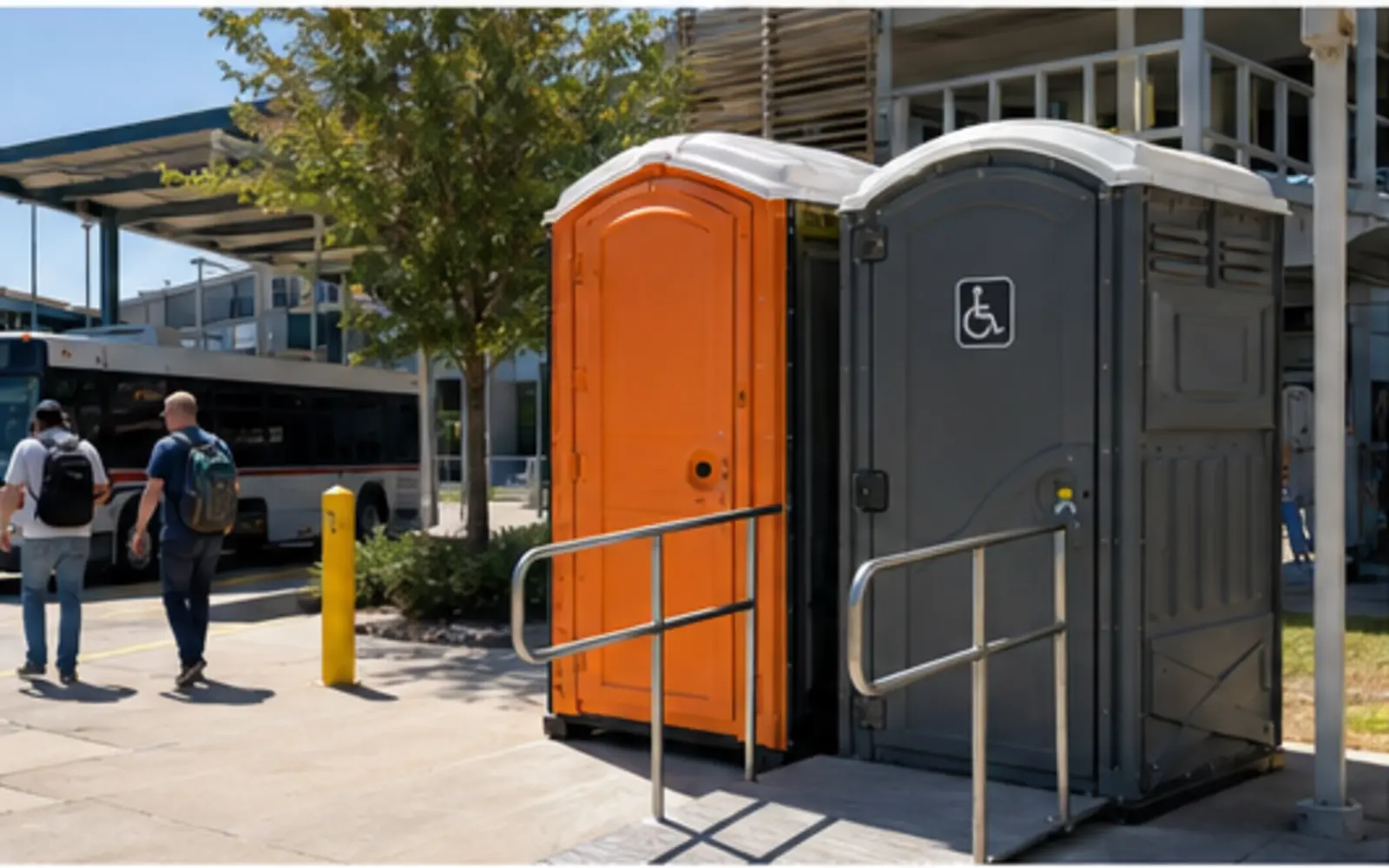 Accessible portable restroom and handwashing planning example for Spokane Valley, Washington