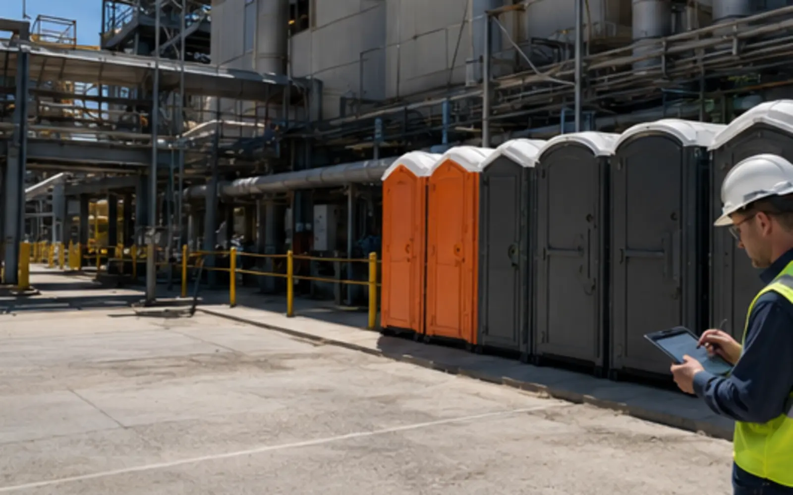 Portable restroom delivery and service-access planning example for Spokane Valley, Washington