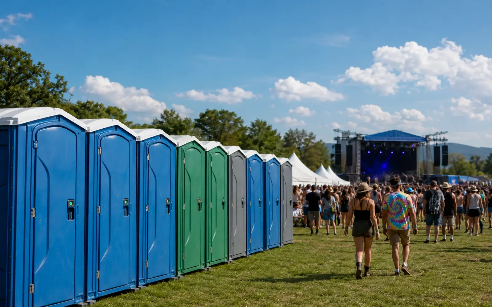 Festival Porta Potties planning example