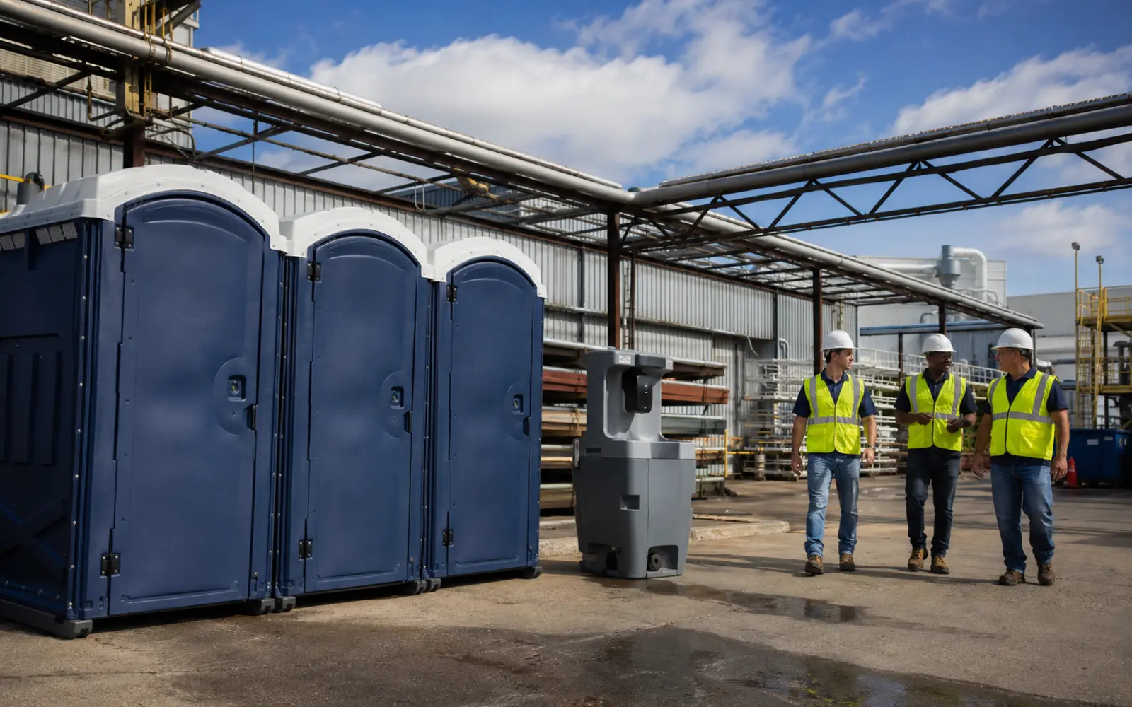 Industrial Portable Restrooms planning example