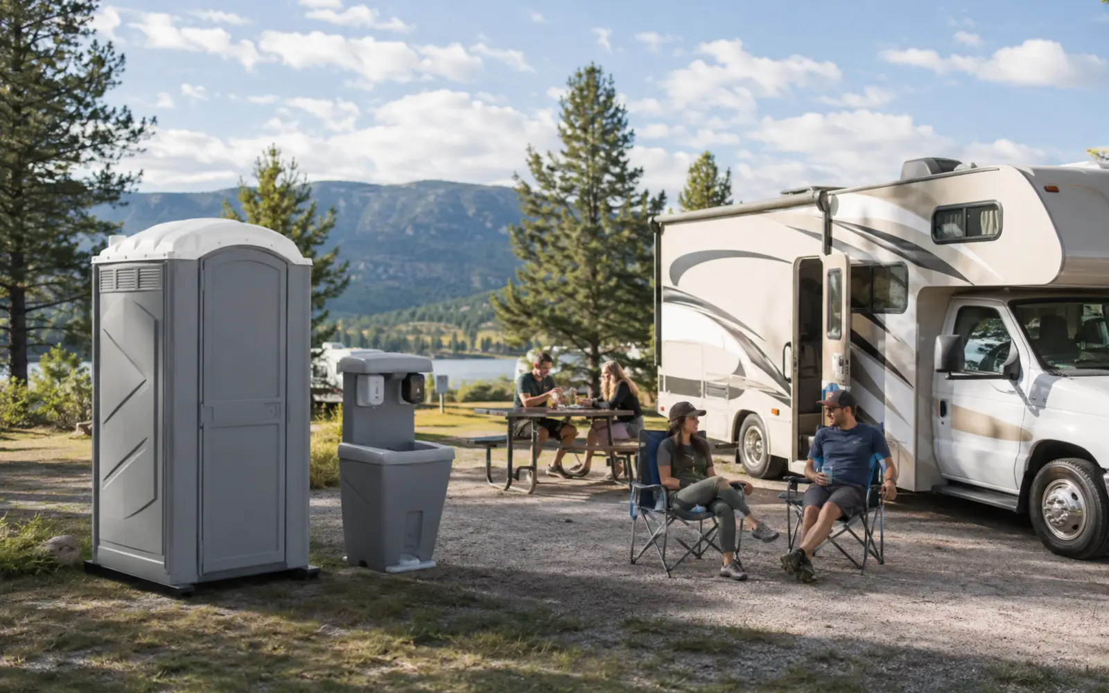 RV and Camper Portable Toilets planning example